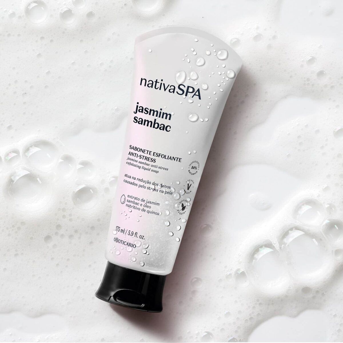Jabón liquido corporal exfoliante antiestres Jasmin Sambac 175Ml Nspa - Imagen 2