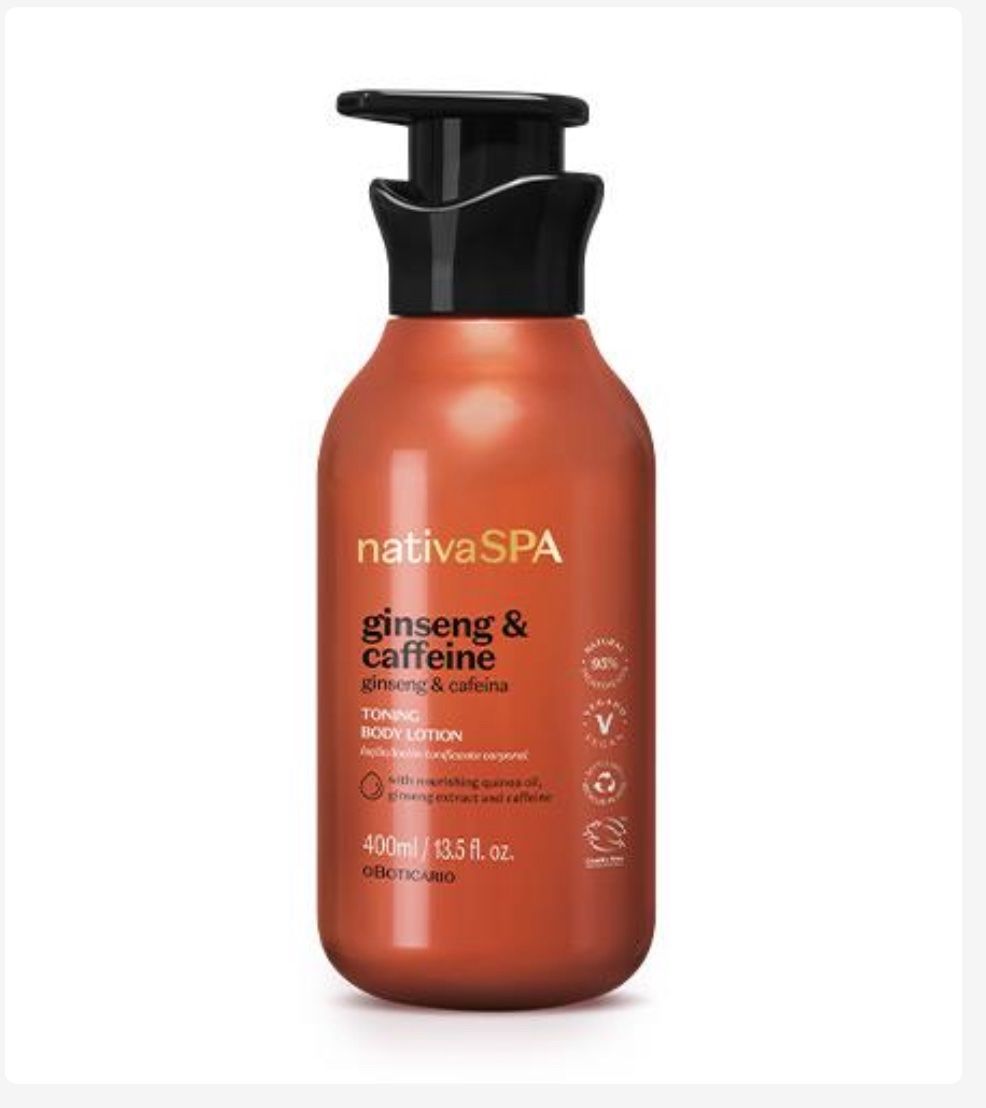 img_0812 Loción Hidratante Corporal Ginseng y Cafeína 400ml Nativa Spa - Imagen 1