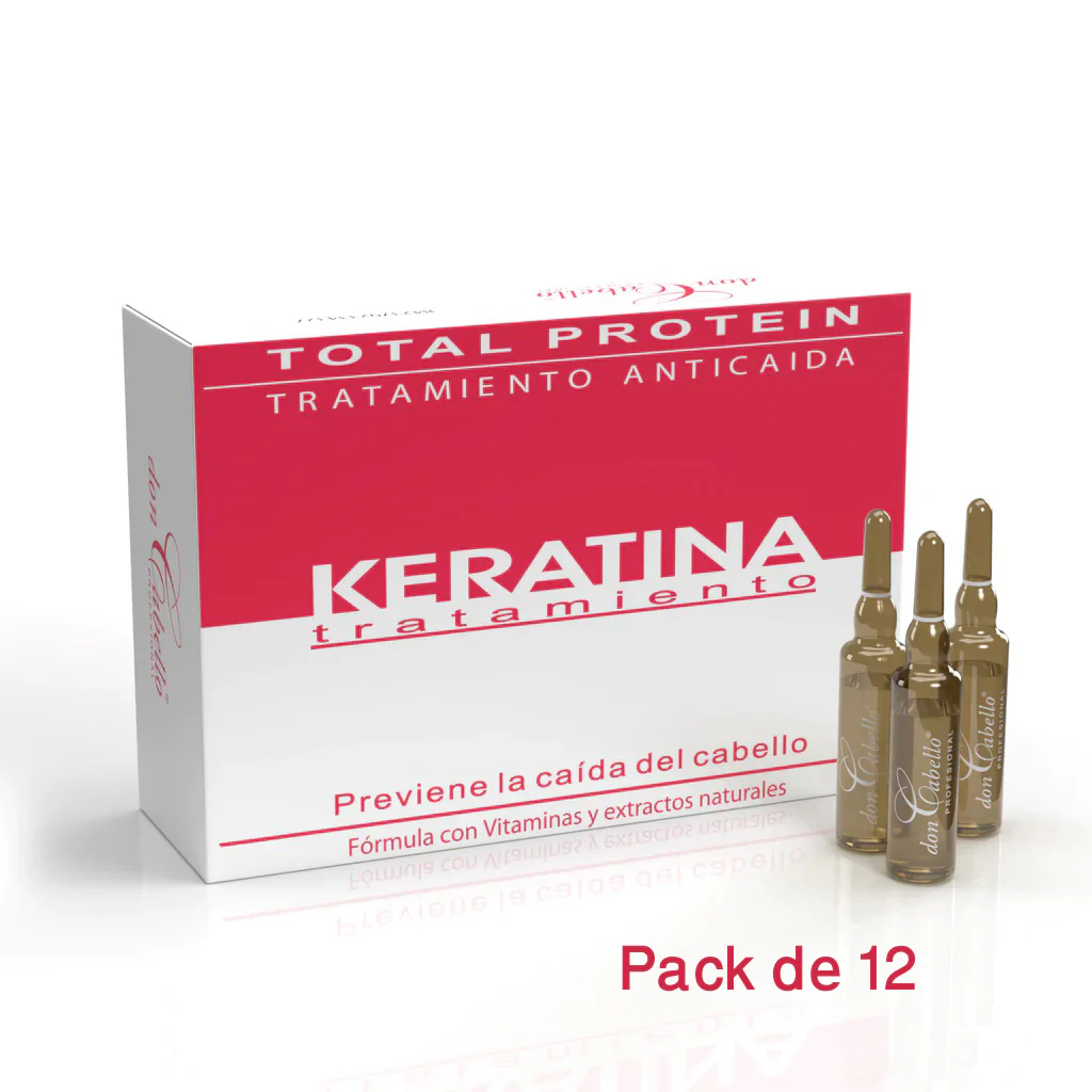 img_8125 Ampollas Don Cabello Tratamiento Anticaída Con Keratina Capilares – 12 Ampollas X 10 Ml - Imagen 1
