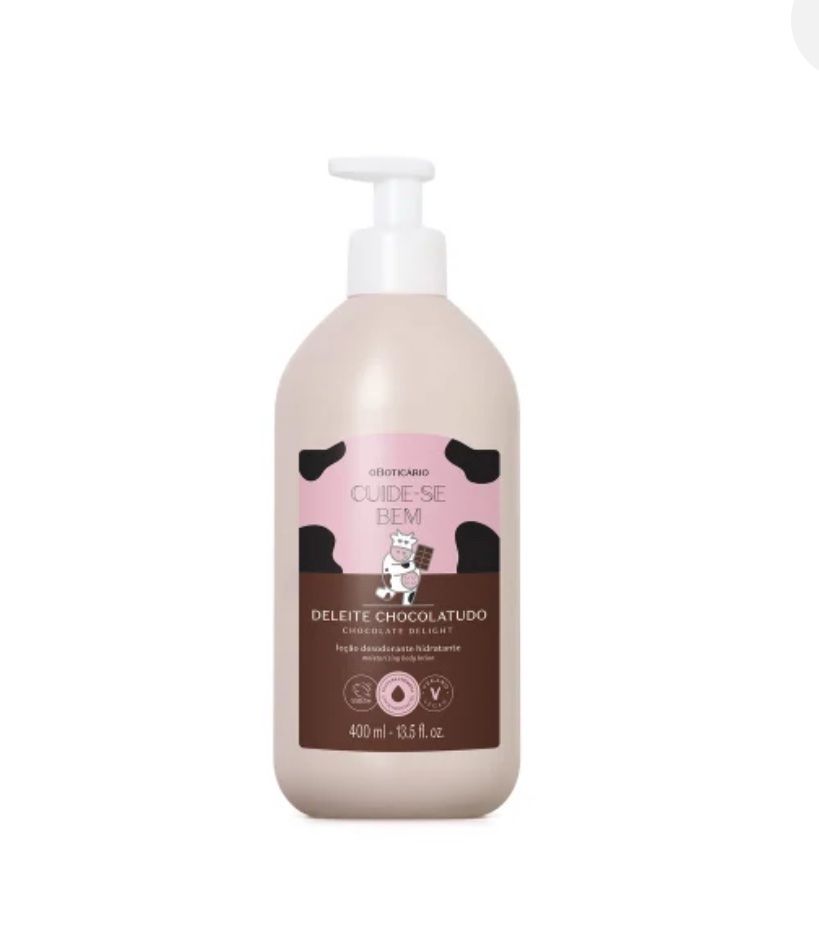 img_1832 Loción Hidratante Corporal Deleite Chocolatudo 400ml Cuide-Se Bem - Imagen 1