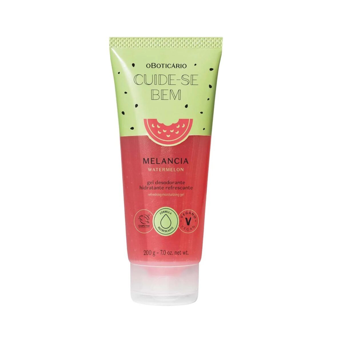 img_0336 Gel Hidratante Refrescante Corporal Sandia 200g Cuide-Se Bem - Imagen 1
