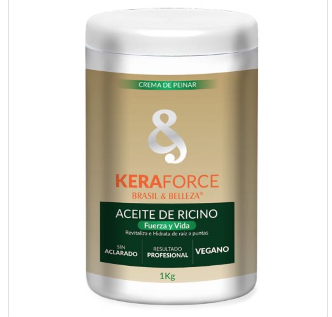 img_4445 Keraforce Crema de Peinar B&B Aceite de Ricino vegana 1Kg - Imagen 1