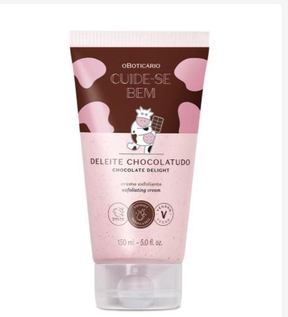 img_4717-2 Crema Exfoliante Corporal Deleite Chocolatudo 150ml Cuide-Se Bem - Imagen 1