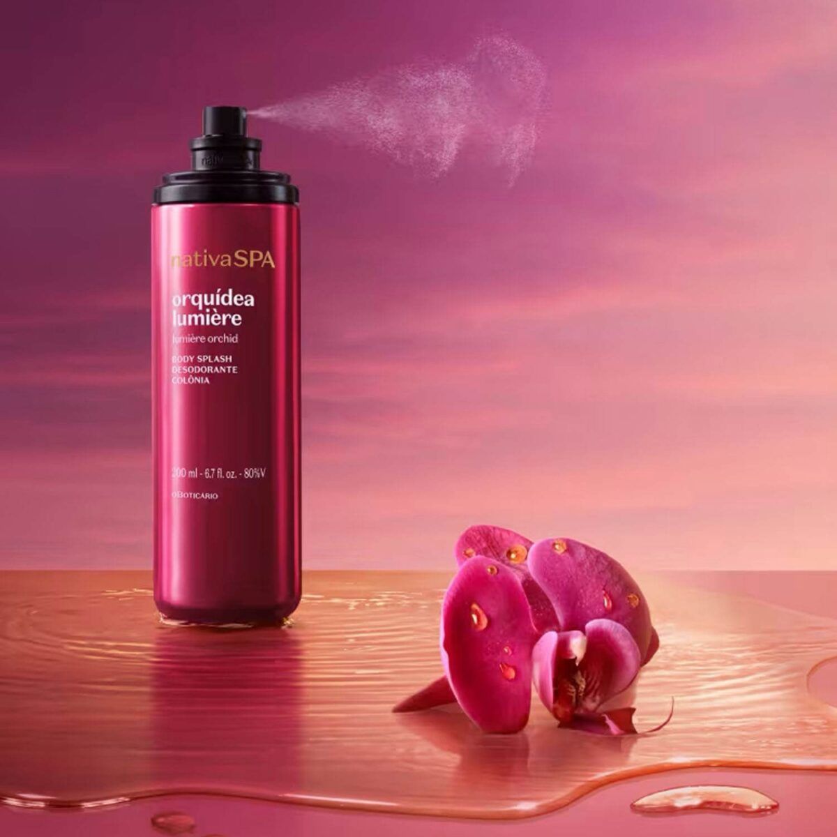 BODY SPLASH CORPORAL ORQUIDEA LUMIERE, 200ml - Imagen 3