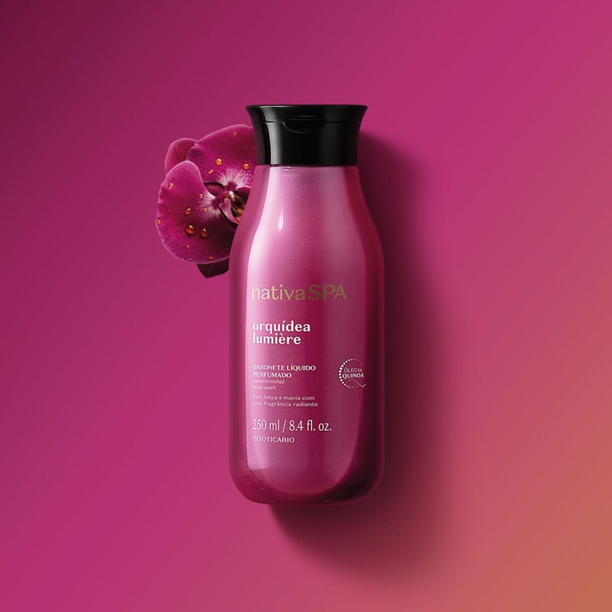 JABÓN LÍQUIDO CORPORAL ORQUIDEA LUMIERE, 250ml - Imagen 2