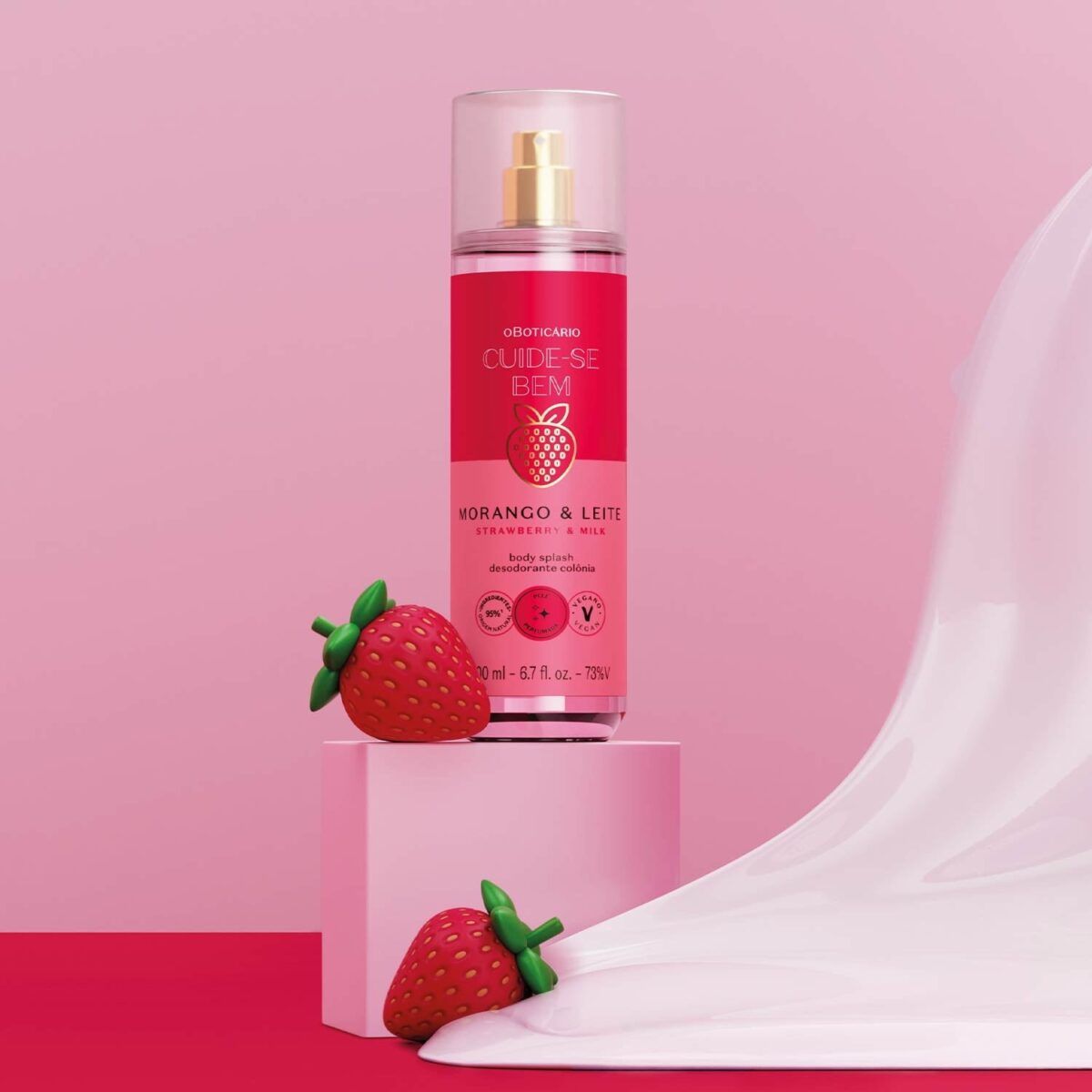 BODY SPLSH FRESA & LECHE 200ml CBEM - Imagen 2