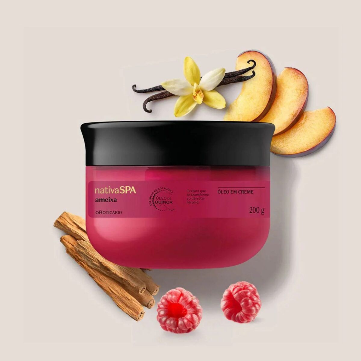 Óleo hidratante corporal en crema ciruela 200 ml NSPA - Imagen 2