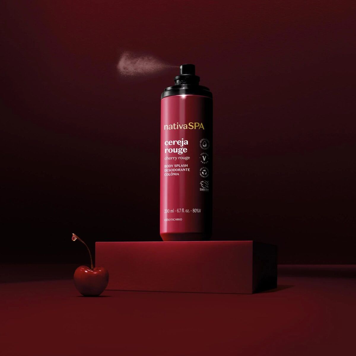 BODY SPLASH CORPORAL CEREZA ROJA 200ML EXP NSPA - Imagen 2